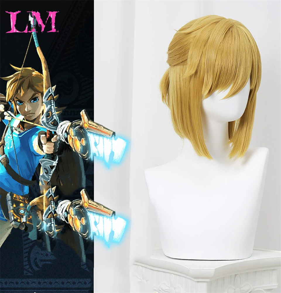 LM Синтетический Короткий Косплей Лолита Аниме Мужской Парик Прямые Волосы
