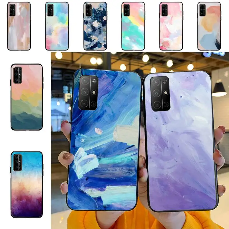 

Watercolor Painting color Phone Case For Huawei Honor 10 lite 9 20 7A pro 9X pro 30 pro 50 pro 60 pro 70 pro plus