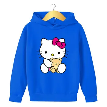 Popular New Hello Kitty Fashion Baby Boy Print Clothes Set Autumn hoodie 2