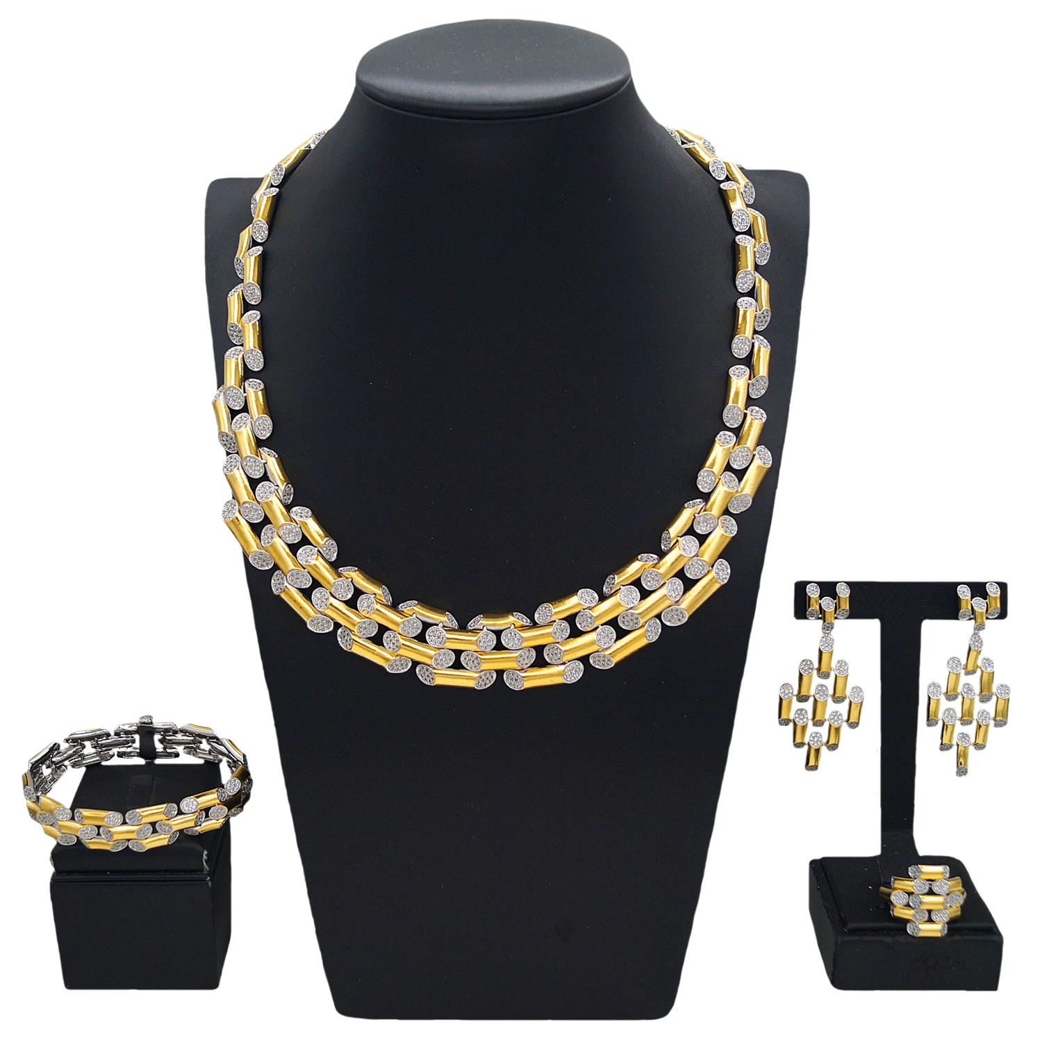 Высококачественный набор ювелирных изделий Yulaili из американской бамбуковой цепи