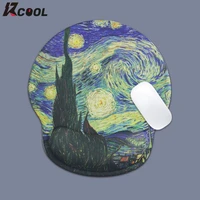 van gogh starry night mouse pad wrist rest anti slip hand support gaming keyboard pad office computer wristband soft cushion