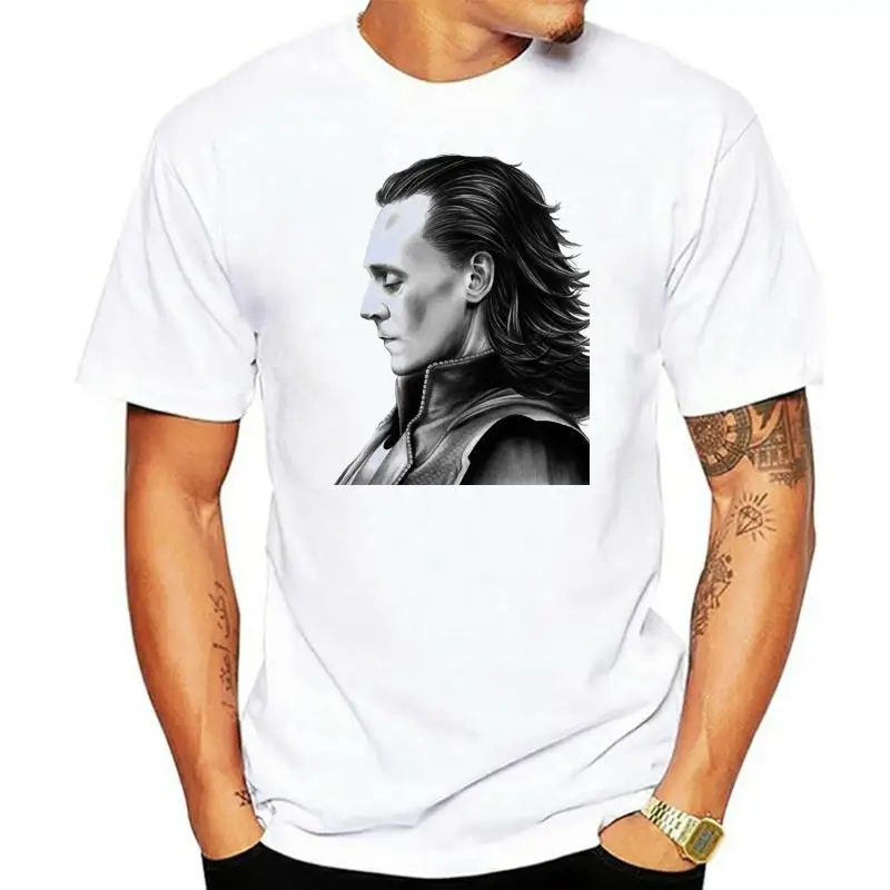 

Loki-Camiseta de talla grande, blanca, personalizada