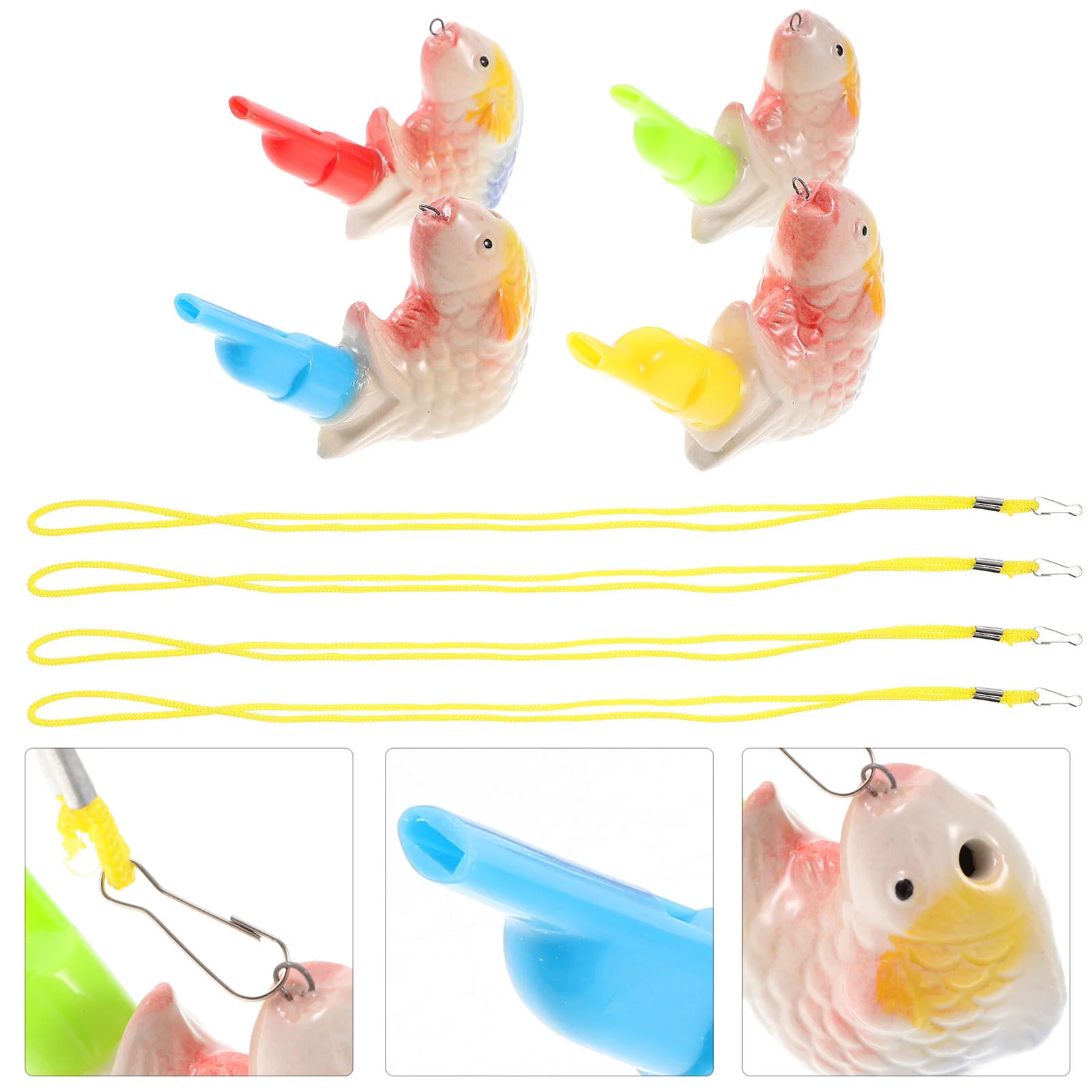 

10 Pcs Kids Toys Animal Whistle Ceramic Whistles Ceramics Underglaze Multicolored Porcelain Children Party Props Adorable