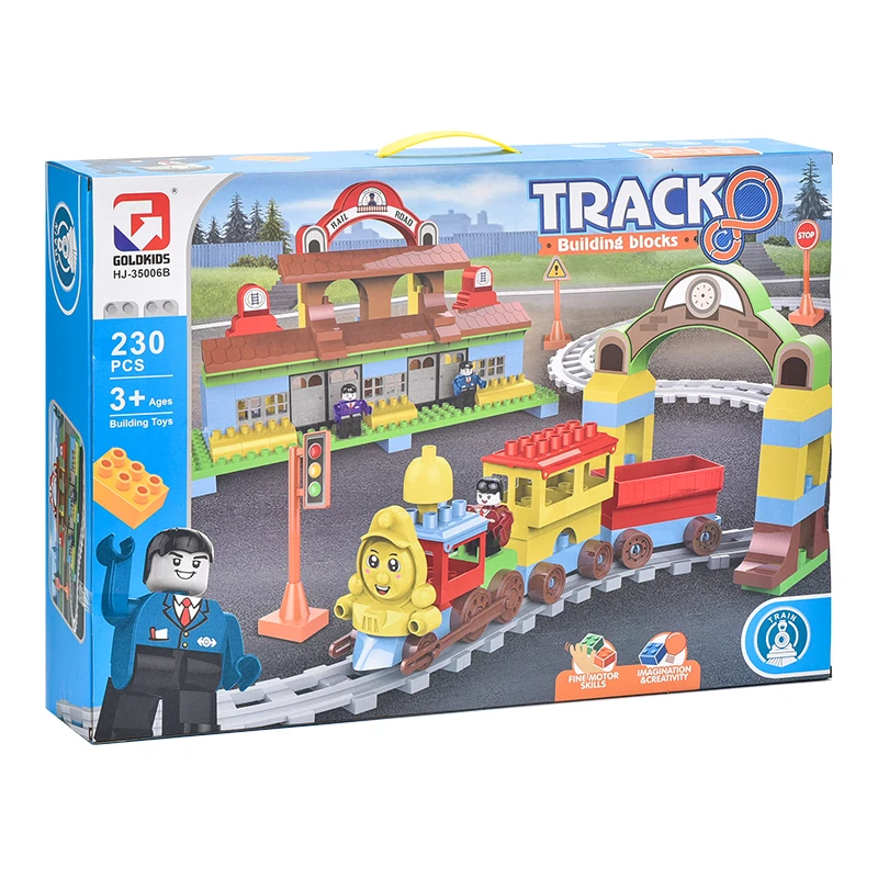 Большой блок-строительный набор — городское колесо обозрения и парк слайдов