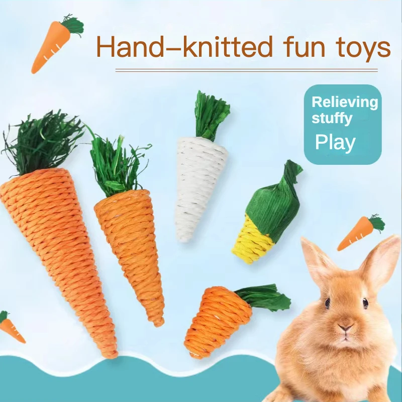 

Игрушка-Кролик для жевания зубов, молярные игрушки для помола, улучшение стоматологического здоровья, хомяки, шиншиллы, морские свинки, маленькие товары для домашних животных