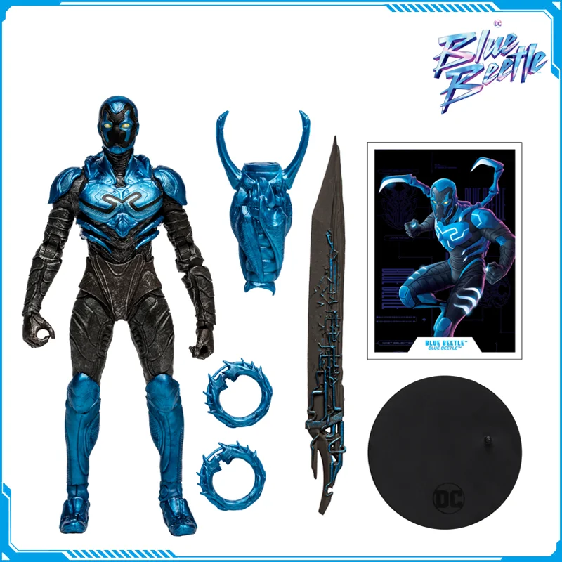 

Blue Beetle Mcfarlane Toys Dc Movies Multiverse Wing 1/10 18cm Fighting Version Action Figures Children Toys Collection