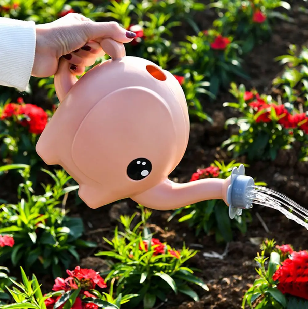 

2500ml Cute Lawn Plants Sprinkler Outdoor Home Water Can Elephant Gardening Watering Pot