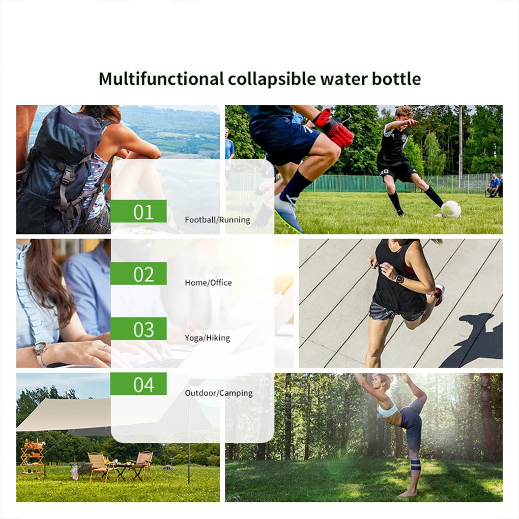 1 литровая складная бутылка для воды чашки кружка наружная женская бейсбольная