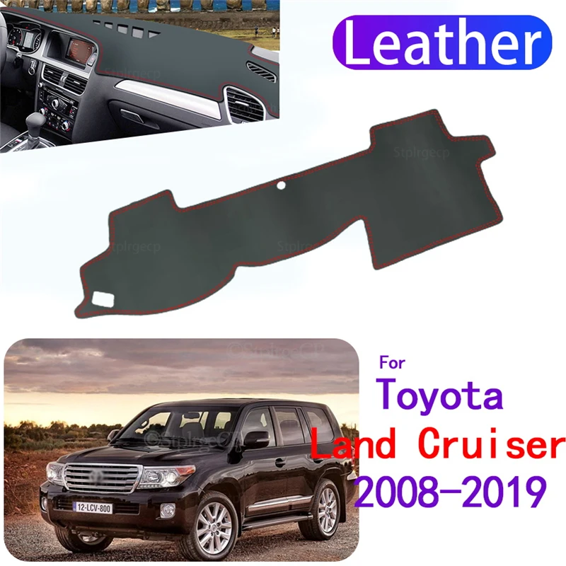 

Leather Dashmat Dashboard Cover Pad Dash Mat Carpet Car-Styling accessories for Toyota Land Cruiser Prado 120 J120 2003~2009