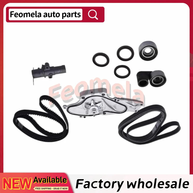 Фото Комплект ремня ГРМ с водяной помпой для Honda Acura MDX RL TL Honda Pilot Odyssey J35A 03-17 14510-RCA-A01 19200-RDV-J01 14520-RCA-A01 №1