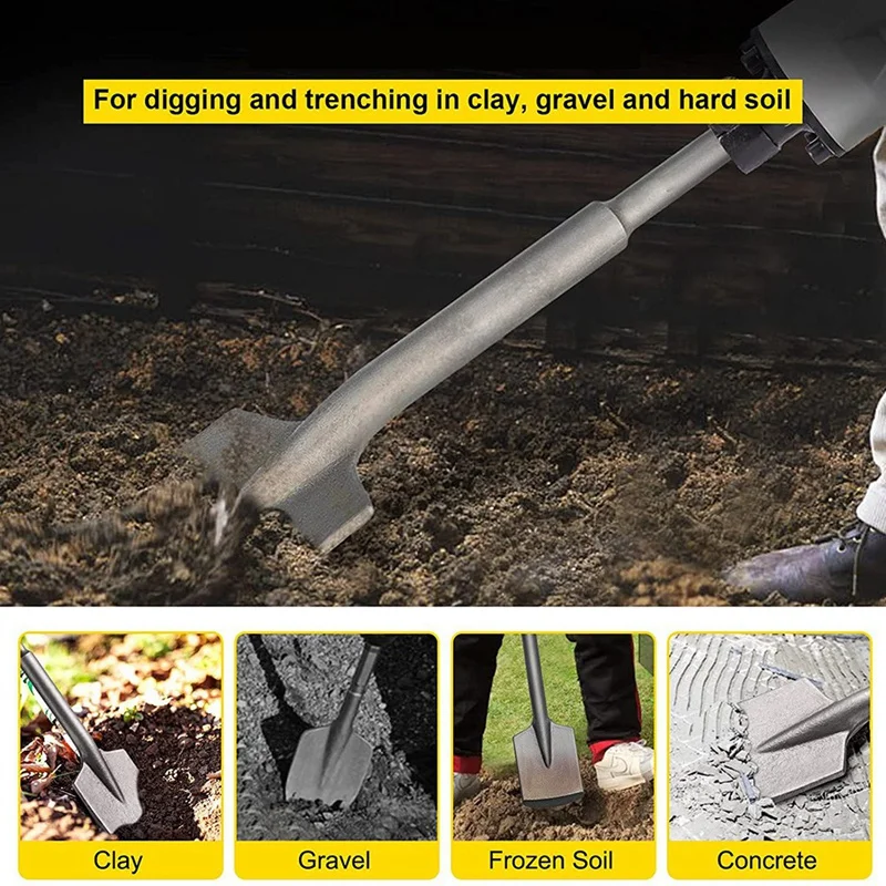 Глиняная лопата хвостовик SDS-Max 17X4 3 дюйма отбойный молоток из стали 40Cr насадка для