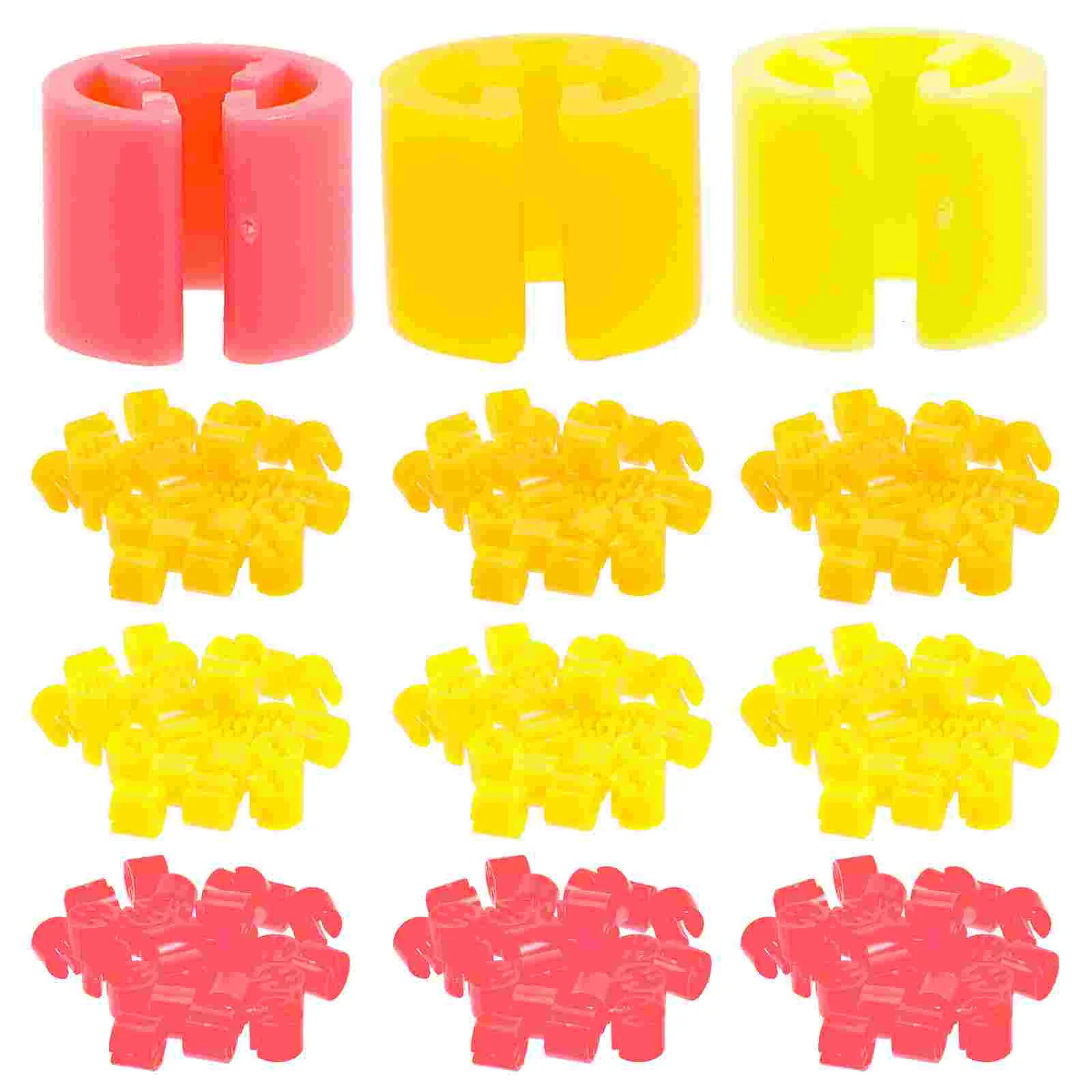 

300 Pcs Clothing Tag Buckle Hanger Size Markers Coding Sizes Tags Blank Labels Sizer Circle Frosted Button Household