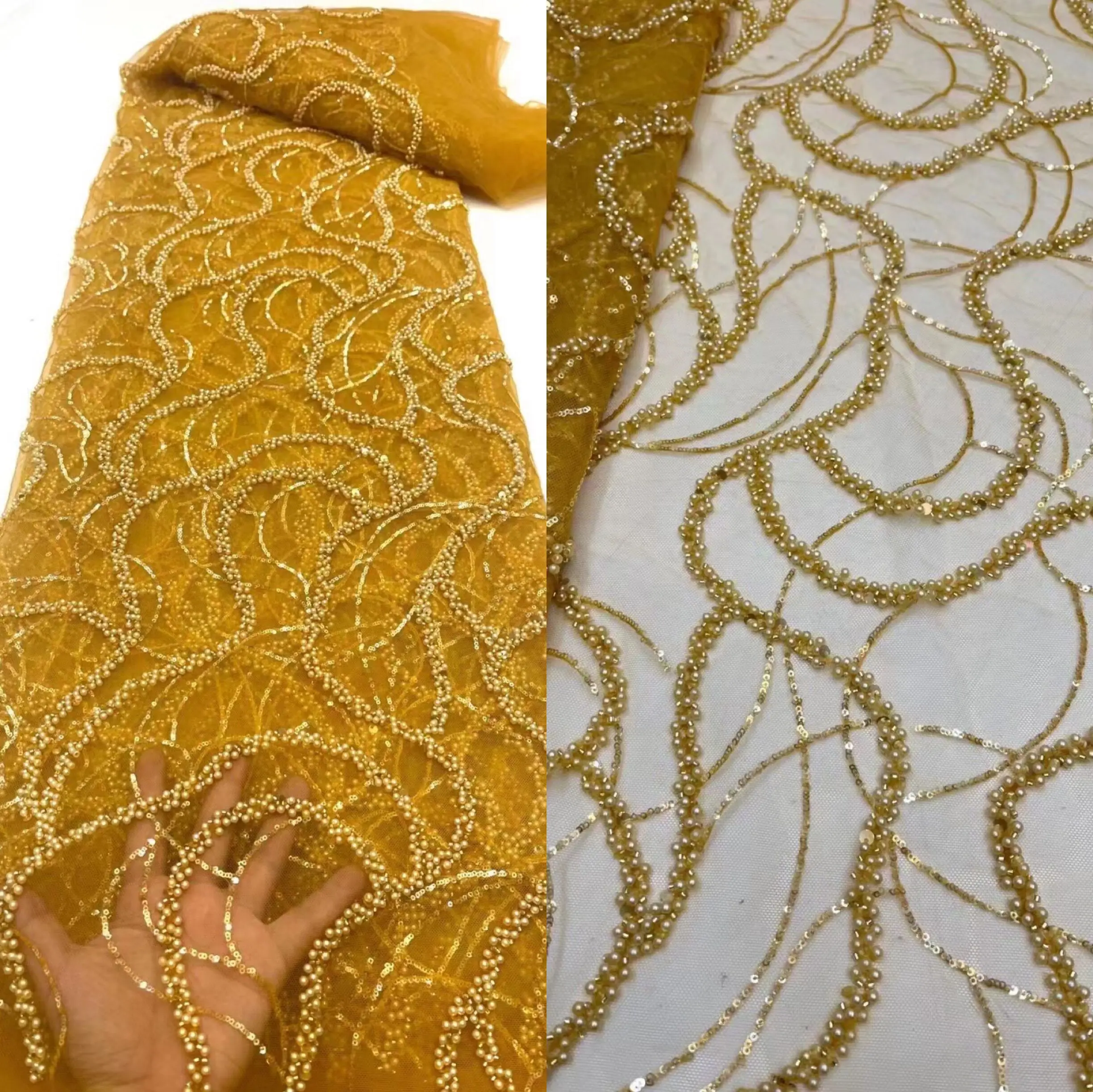 

Новинка французское кружевное платье с вышивкой блестками и бусинами