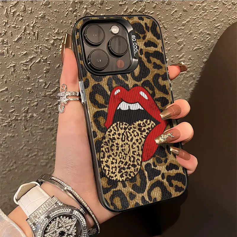 Горячая Распродажа красный Леопардовый принт для OPPO A18 A31 A37 A38 A53 A55 A57 A58 A60 A74 A76 A78 A94