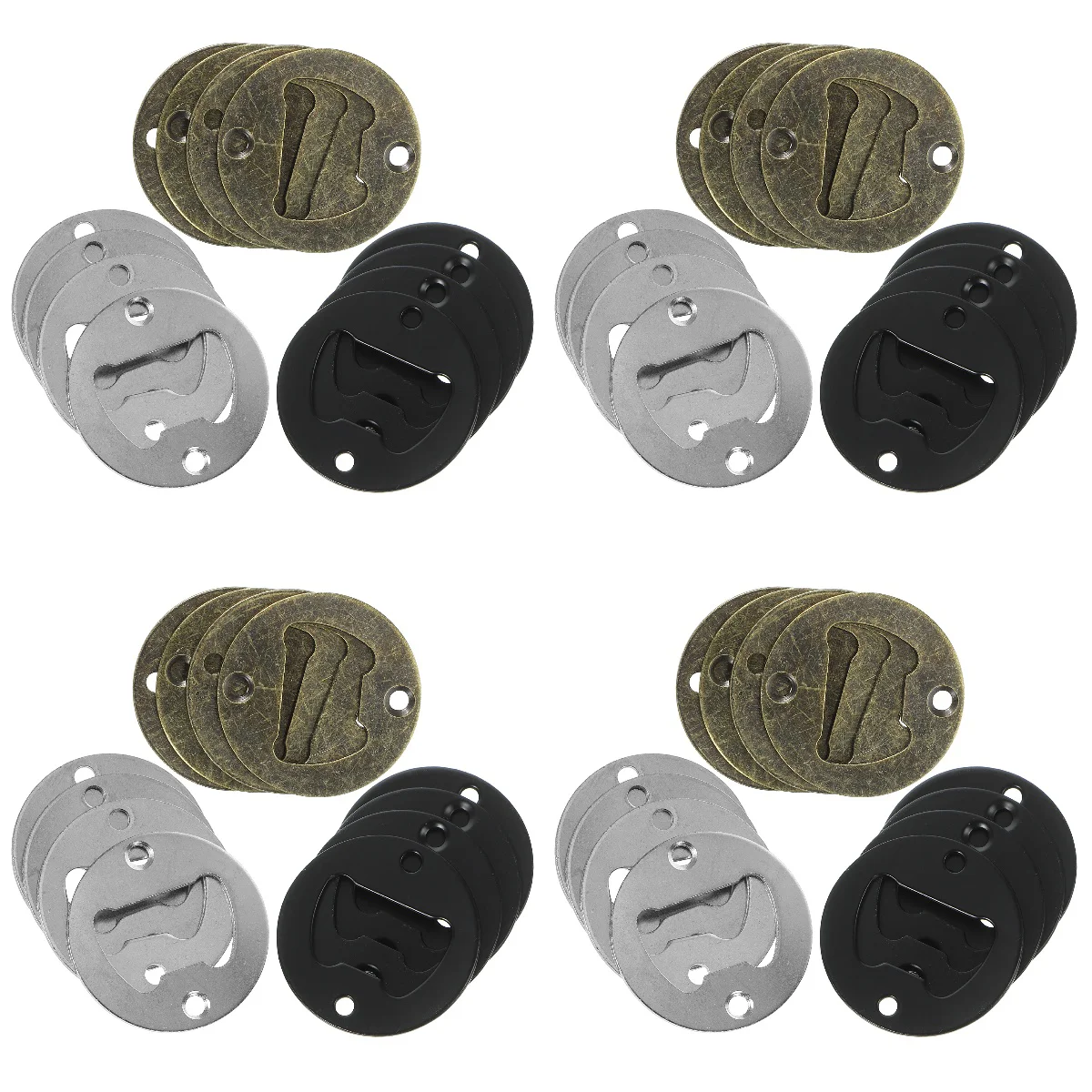 

48 Pcs Bottle Opener Beer Making Insert New Chinese Style DIY Iron Accessory Tool Parts