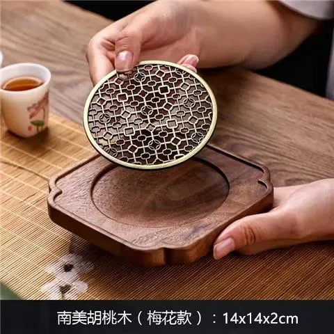 

Деревянный поднос для чая из палисандра