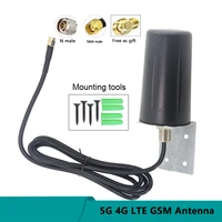 remote control 5g 4g lte wifi gsm external fixed bracket wall mount waterproof aerial high gain 15dbi with 1 5m copper cable