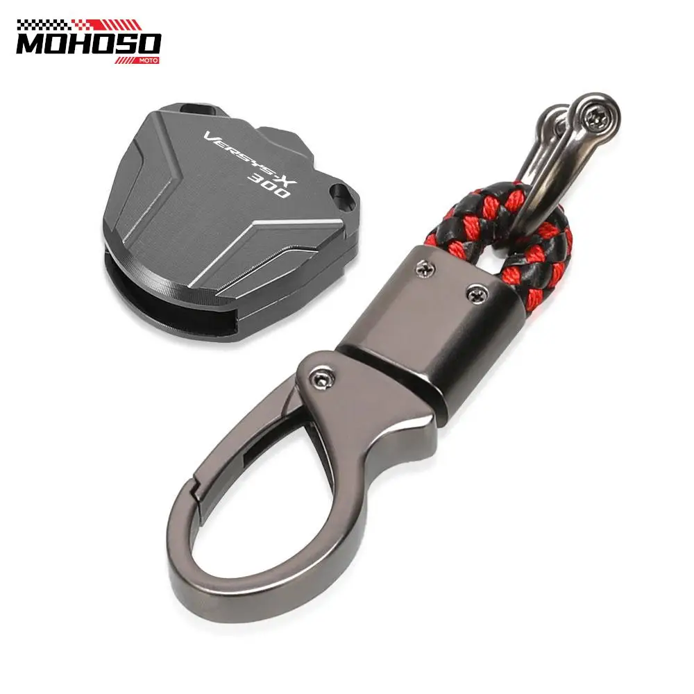 

for Kawasaki VERSYS 650 1000 VERSYS650cc VERSYS-X250 VERSYS-X300 Motorcycle Keyring Metal Key Ring Braided rope Keychain