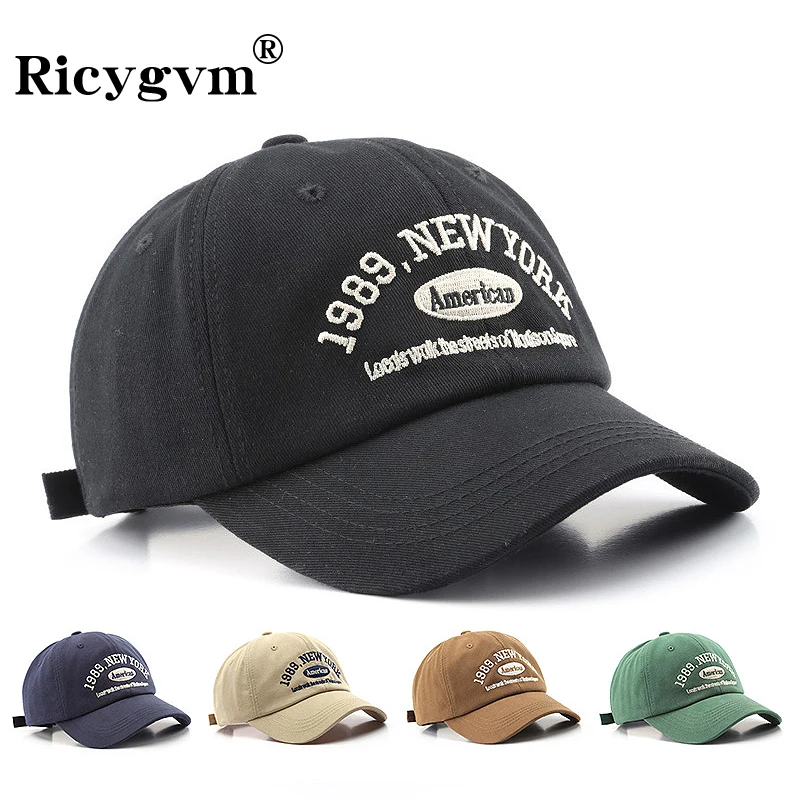 

Embroidery New York Baseball Hats Washed Cotton Cap For Men Women Gorras Snapback Caps Baseball Caps Casquette Dad Hat