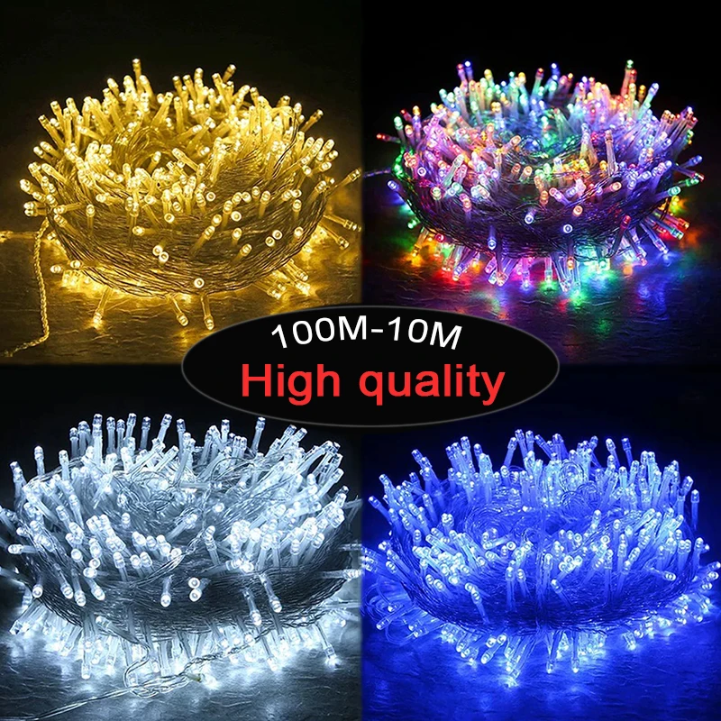 Фонасветильник-гирлянда на елку 10 м 100