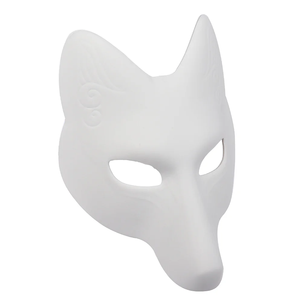 

Halloween Blank Mask Inflatable Costume Adult White Blank Mask Party Japanese Fox Mask Gender Neutral Clothes Adult