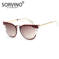 sorvino retro luxury cat eye sunglasses women summer 2022 shades brand designer fashion big 90s brown gold sun glasses p422