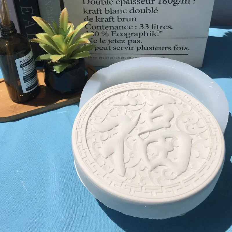 Цементный орнамент кирпичная абразивная стена Fu Подставка под чайник модель