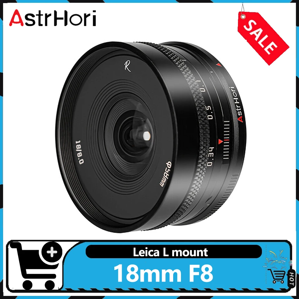 Фото Широкоугольный объектив AstrHori 18mm F8 APS-C с функцией Tilt & Shift и фиксированным фокусом для пейзажной и архитектурной фотографии, для Leica L mount №1
