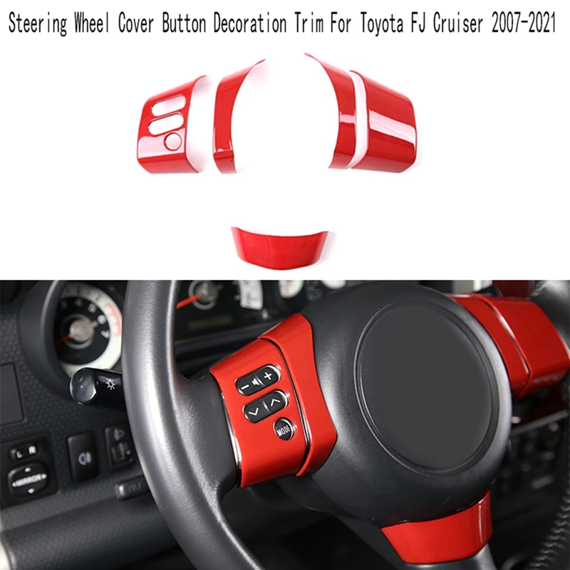 Декоративная наклейка на крышку руля для Toyota FJ Cruiser 2007-2021