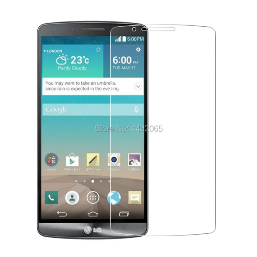 

2.5d 0.26mm 9h front tempered glass hd for lg g3 d855 d850 d851 d850 f400 vs985 screen protector toughened protective film guard