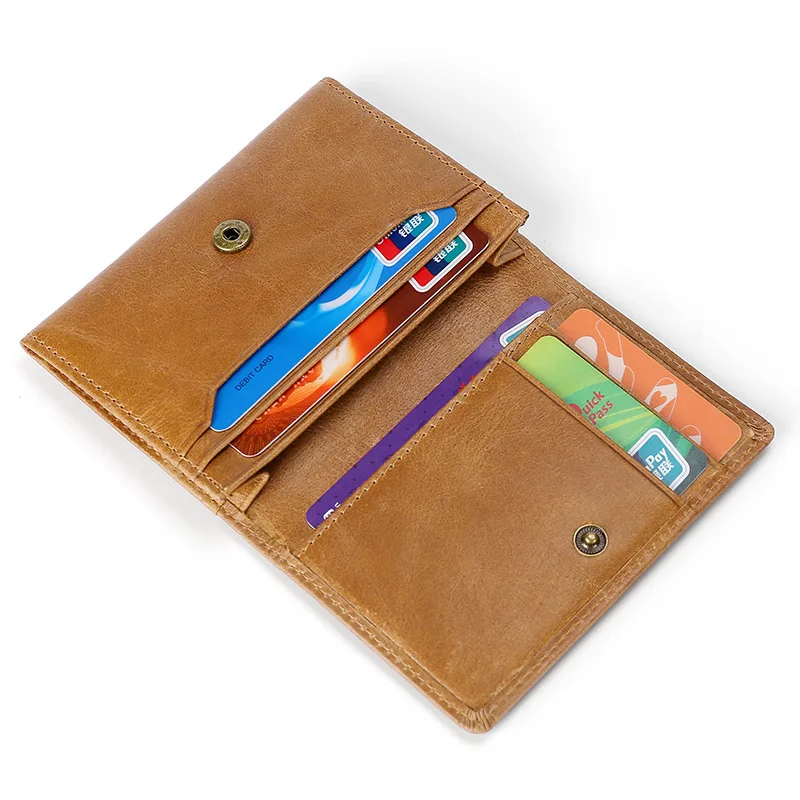 

Short Leather Card Holder Multi-card Card Holder Men's and Women's Business Card Holder Retro Cowhide Card Holder