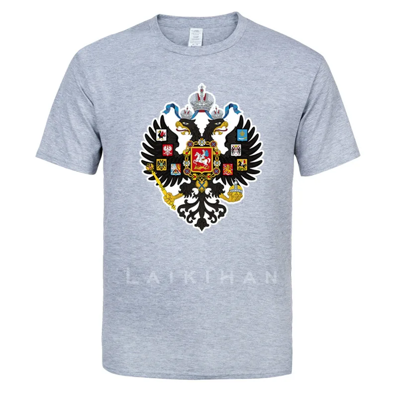 

Забавная футболка, модный бренд, летняя футболка с принтом в виде герба Российской империи, мужские футболки, топы в стиле хип-хоп, хлопковые...