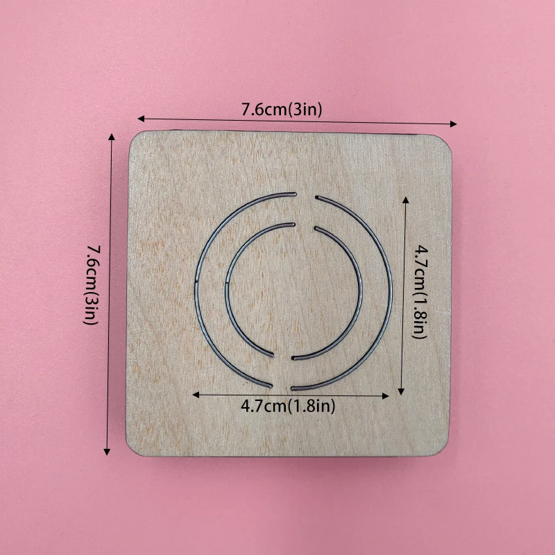 

Round Earring Wood Cutting Dies Compatible with Most Machines