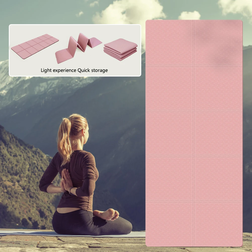 

TPE Pilates Reformer Mat Soft Foldable Pilates Gymnastics Mat Breathable Portable Shock-absorbing Easy Clean for Home Gym Office