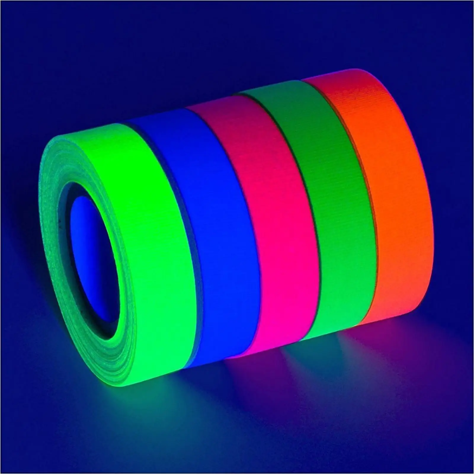 

УФ-флуоресцентная лента Blacklight, реактивная флуоресцентная лента, клейкие палочки, материал премиум-класса, водонепроницаемые декоративные ...