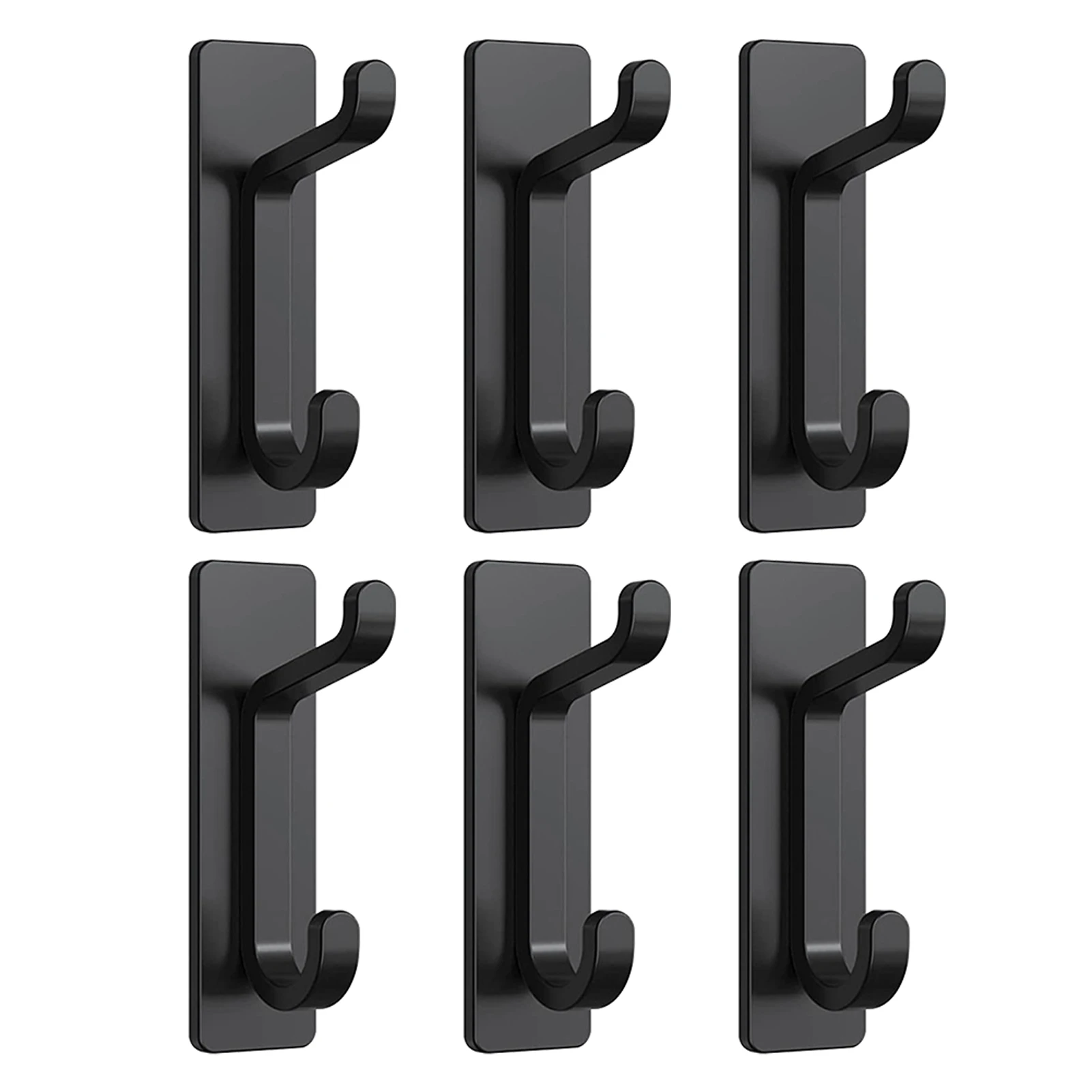 

6 шт., настенный крючок из нержавеющей стали, на клейкой основе