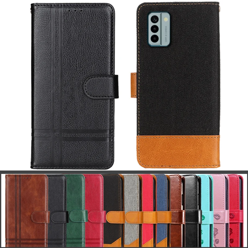 Кожаный кошелек Nokia G22 TA-1528 чехол 6 52 дюйма модный флип-чехол с отделениями для карт