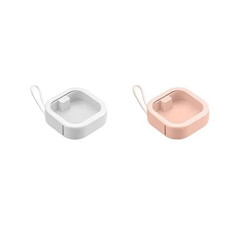 

2Pcs Portable Travel Qtip Holder Bathroom Storage Organizer Qtip Dispenser Cotton Swabs Dispenser Box