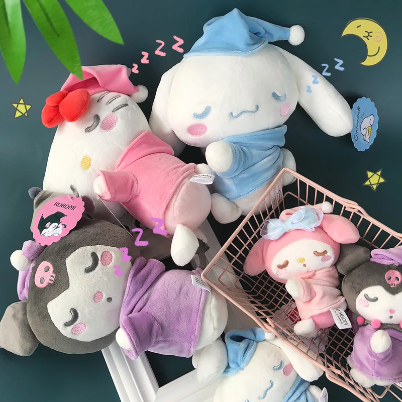 Sanrio Cinnamoroll Kuromi My Melody Nette Plüsch Weiche Plüsch Kid Spielzeug Kawaii Schlaf Position Pyjamas Modellierung Schöne Nickerchen Kissen