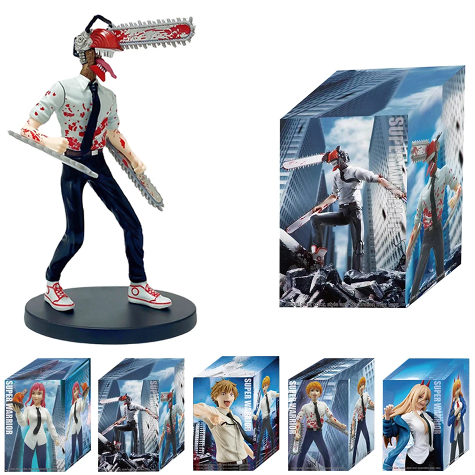 

Японская аниме фигурка бензопилы похита, игрушки-куклы, 19 см, мультяшная модель из ПВХ, настольное украшение для детей, подарок на день рожде...