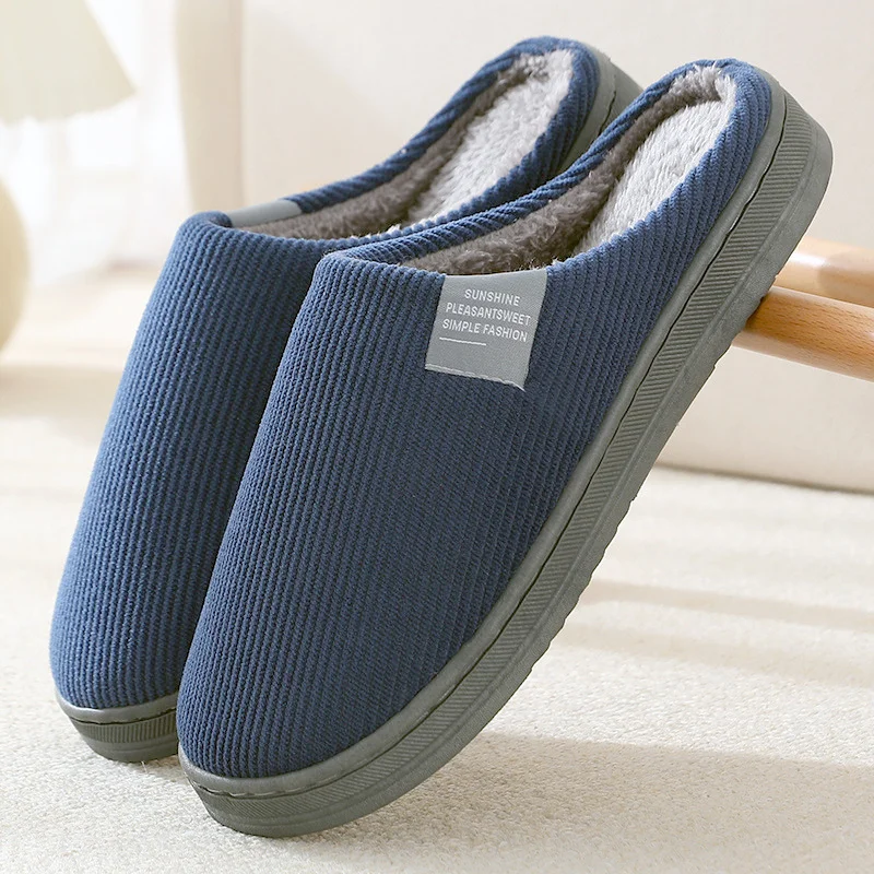 

2022 New Women Indoor Slippers Warm Plush Home Slipper Anti Slip Autumn Winter Shoes House Floor Soft Slient Slides for Bedroom