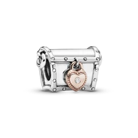 guaranteed return 925 solid silver beads treasure chest box charms mybeboa fit pandora 925 original bracelet women diy jewelry