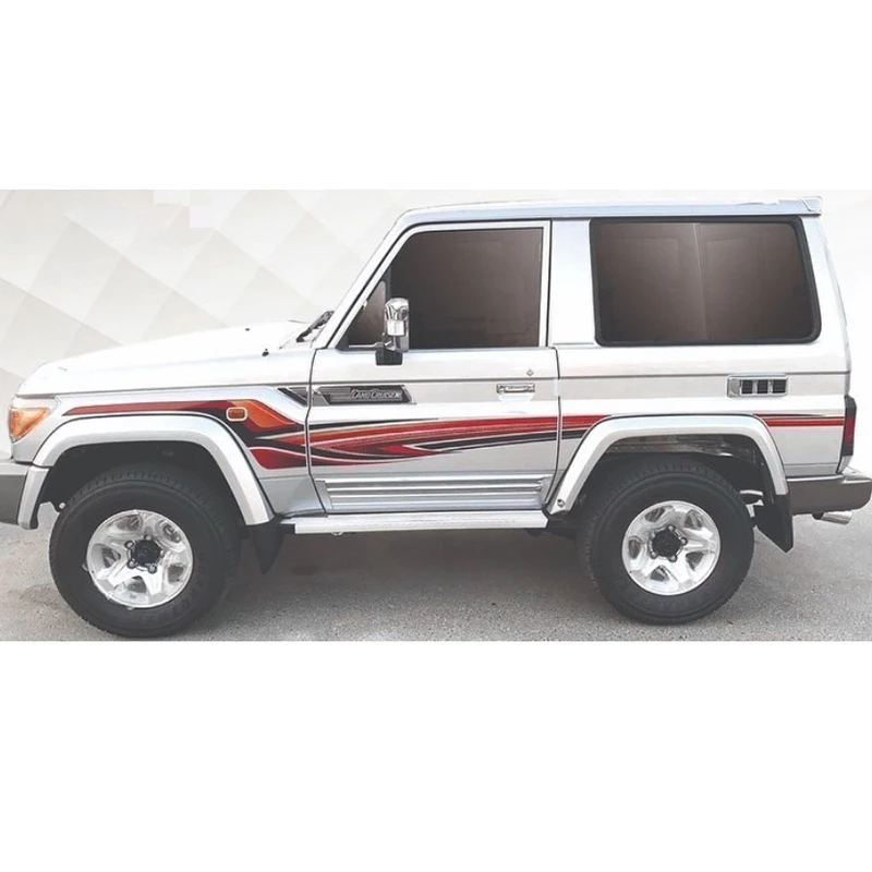 Фото Хромированная боковая эмблема, наклейка, накладка на знаки для Toyota Land Cruiser LC70 LC71 LC76 LC77 LC79 FJ70 FJ79, автомобильные аксессуары №5