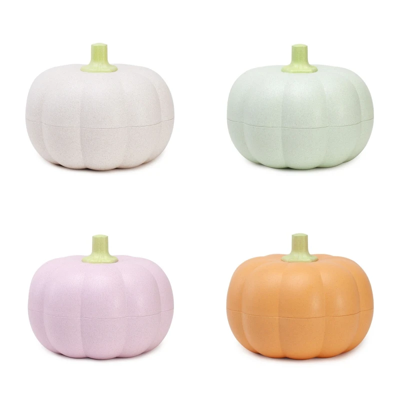 

Pumpkin Shaped Fruit Plate with Lid Removable Snack Organizer Serving Tray 2022 New