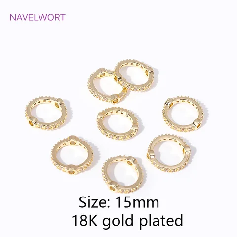 Кольца для бусин из позолоченной латуни NAVELWORT