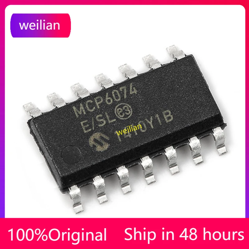 

1-100 PCS MCP6074-E/SL Package SOP-14 MCP6074 Linear Device Operational Amplifier IC Chip Brand New Original