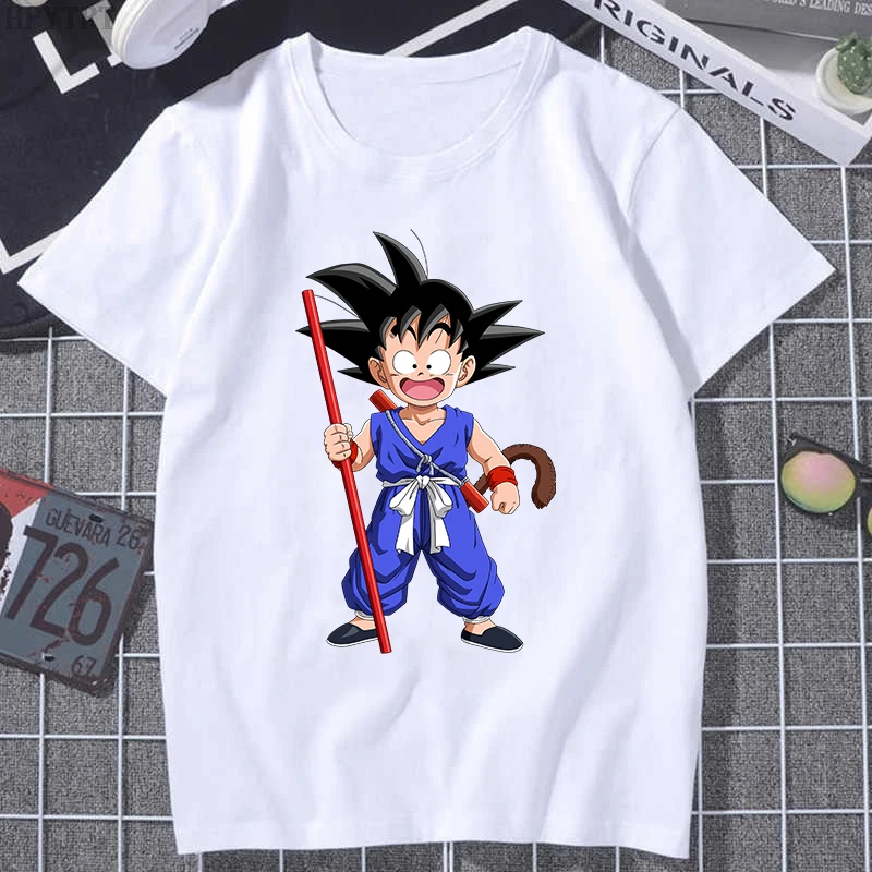 

Dragon Ball T-Shirt Sun Wukong Saiyan Anime Men's Funny Fashion Print Cartoon Harajuku Kawaii T-Shirt Men's Casual Top