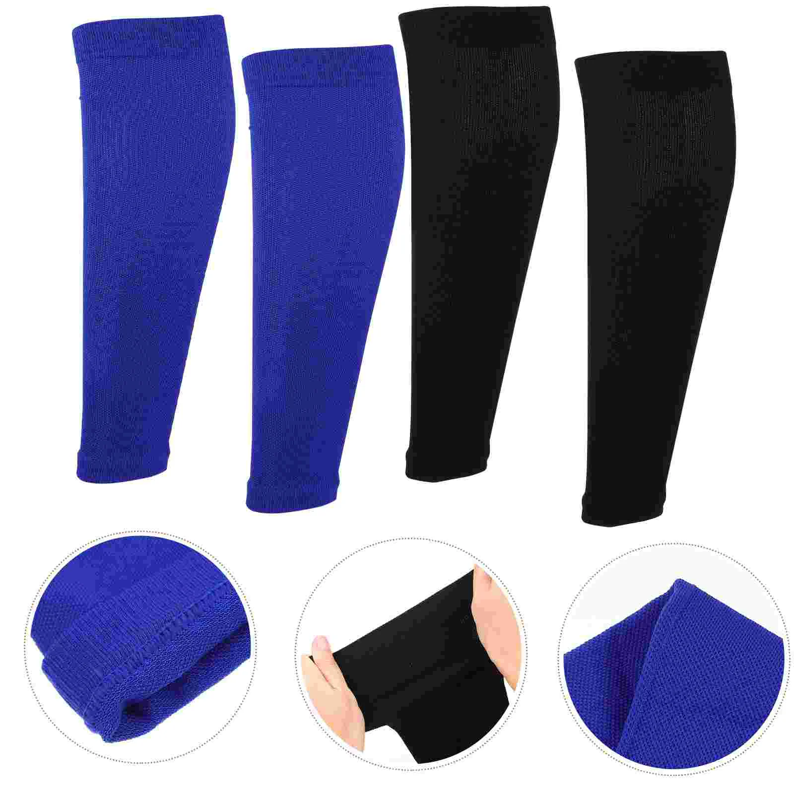 

2 Pairs Calf Socks Calves Compression Sleeves Men Guards Legs Breathable Running Nylon Women's