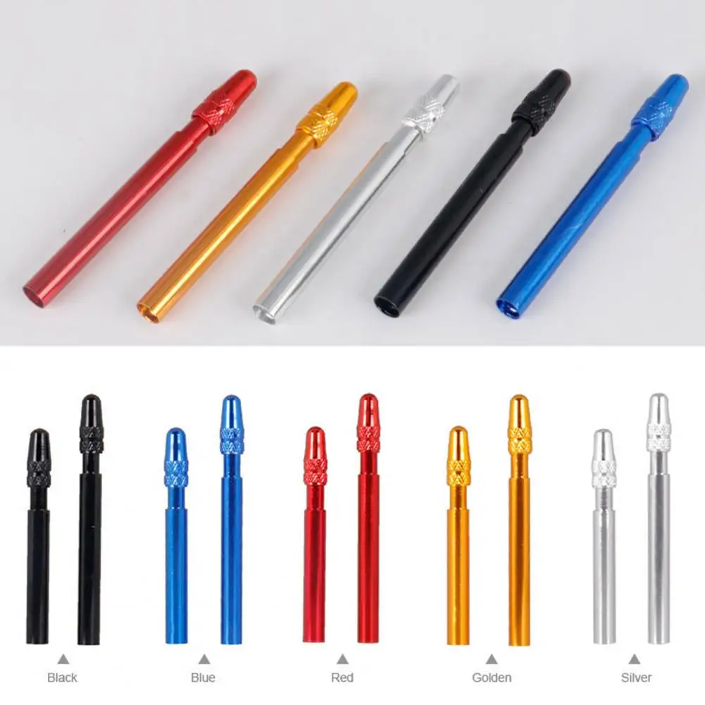 

2 шт. полезный удлинитель велосипедного клапана из алюминиевого сплава, прочный удлинитель для велосипедного клапана, сопло для удлинения в...