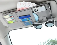 car sun visor organizer car truck suv storage pouch registration holderauto interior accessories leather pocket